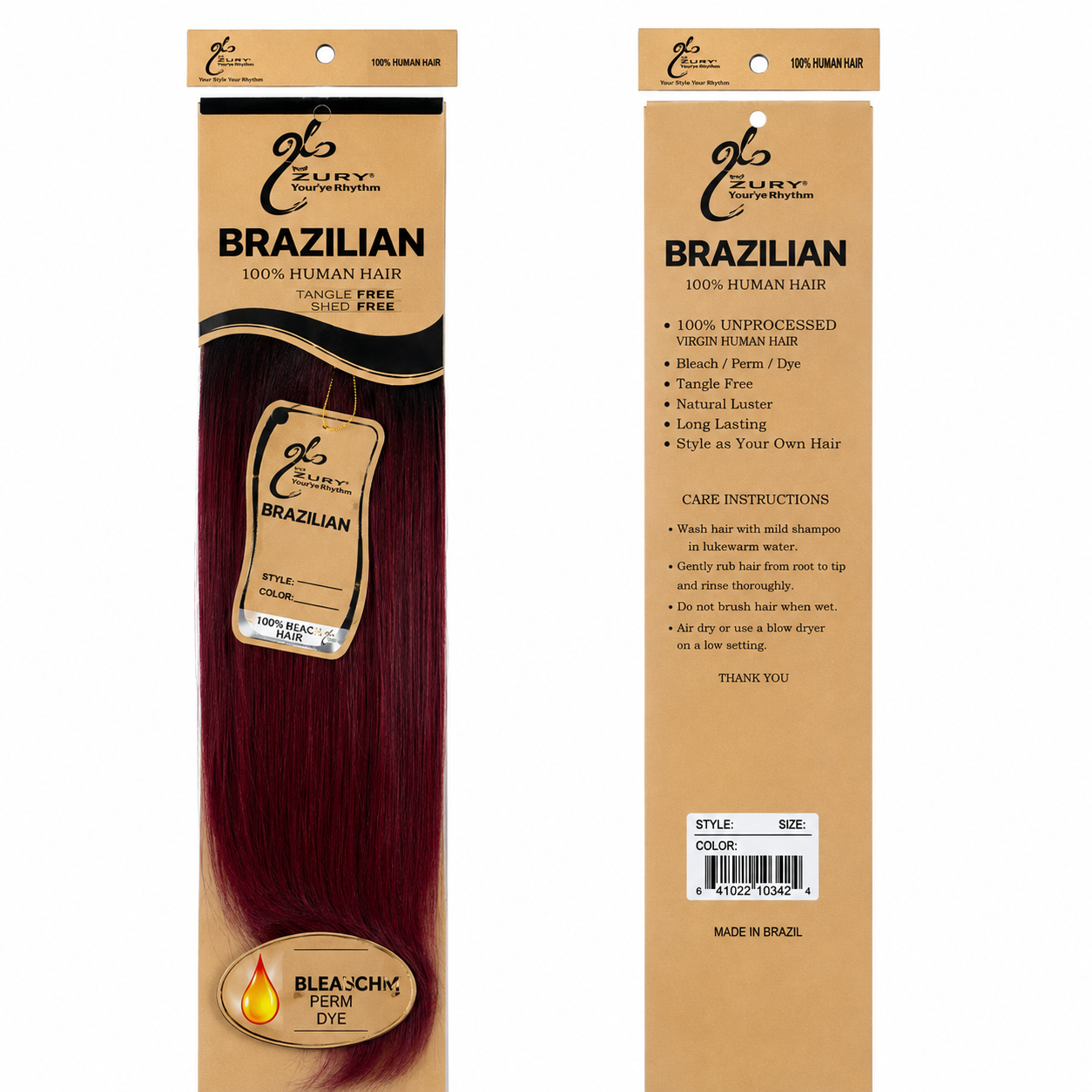 Ei Brazilian Unprocessed Straight Human Hair Wave