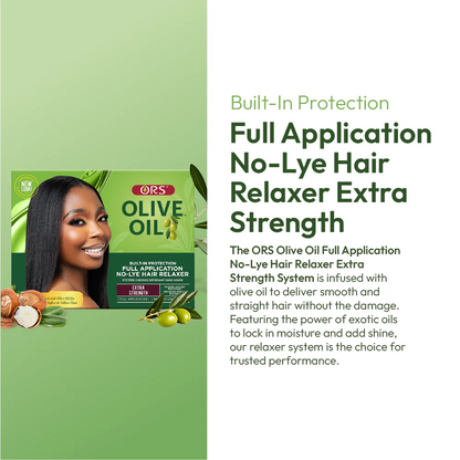 Ors Olive Oil Full Application No-Lye Hair Relaxer Extra-Strength Kit