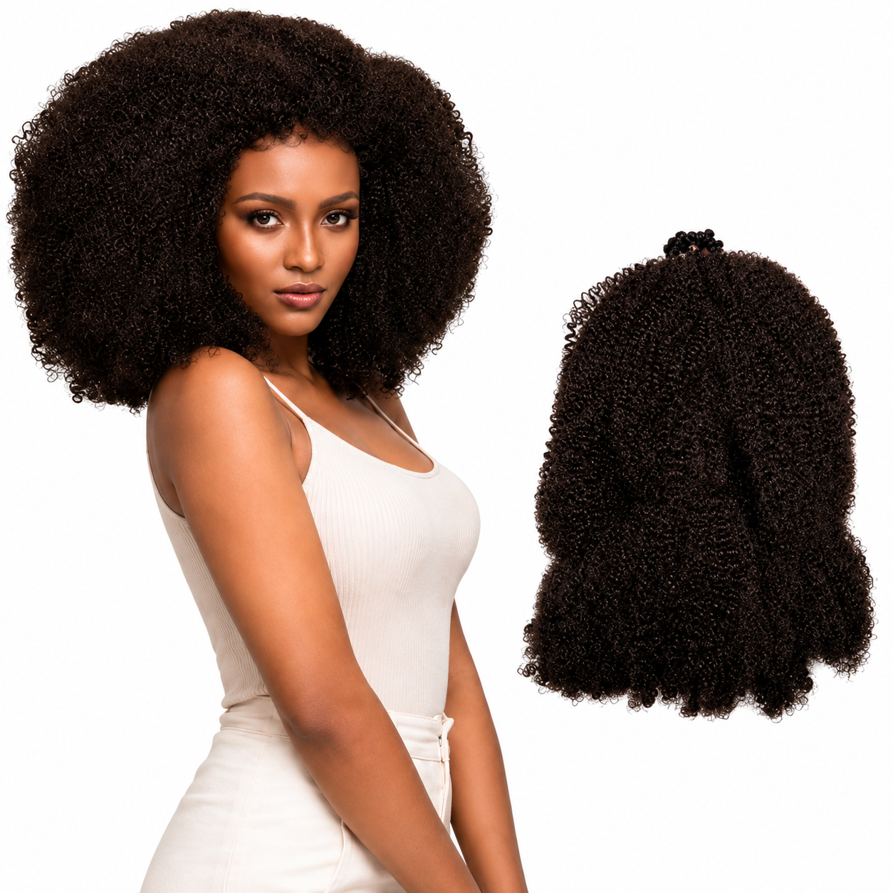 Darbro Doja Synthetic Afro Kinky Bulk 24"