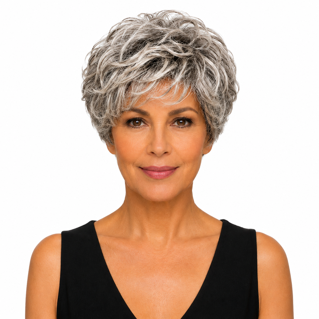 Kuknus Javeeria -  Premium Synthetic Short Curly wig