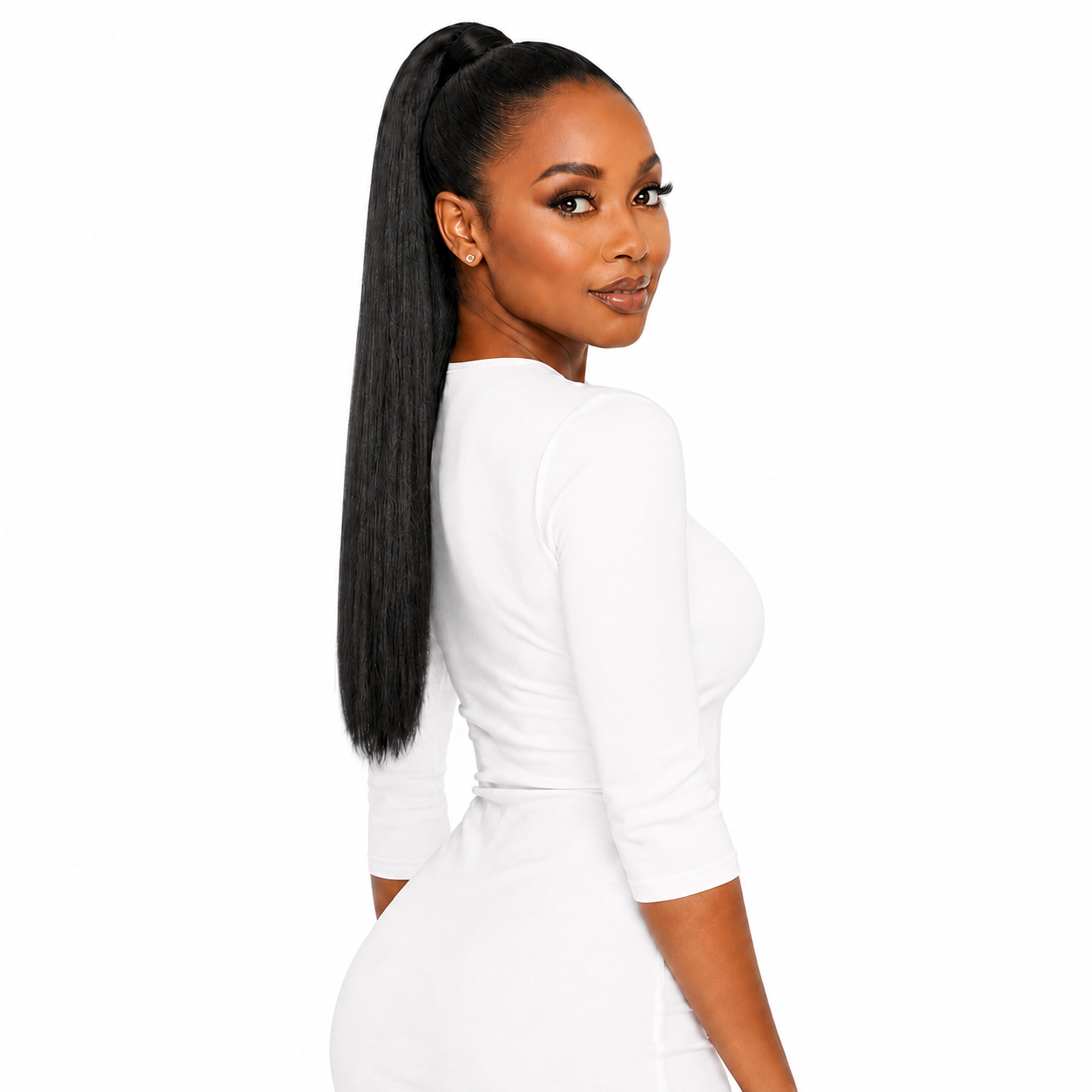 Kuknus Synthetic English Girl Ponytail 22"