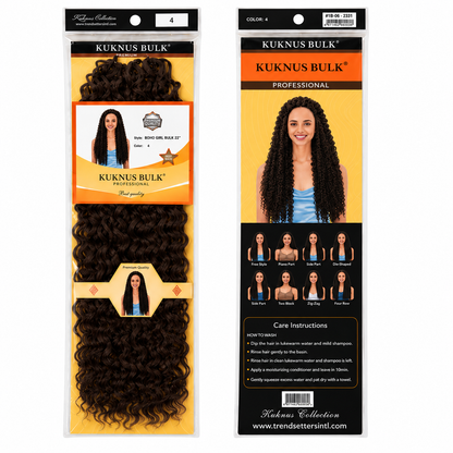 Kuknus Beach Curl Bulk Synthetic Braids  Hair 20"