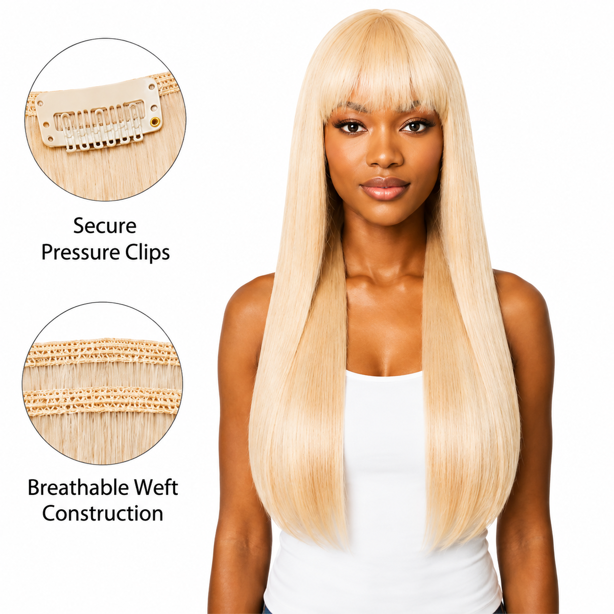 Sleek Synthetic Fashion Idol 101 Clip-In Hair Extensions 18"