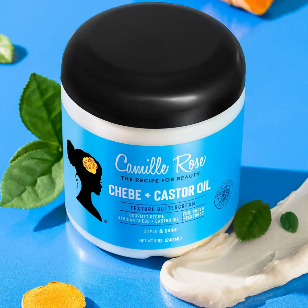 Camille Rose Black Castor Oil + Chebe Butter cream 240ml-Gel-Beauty and hair supply