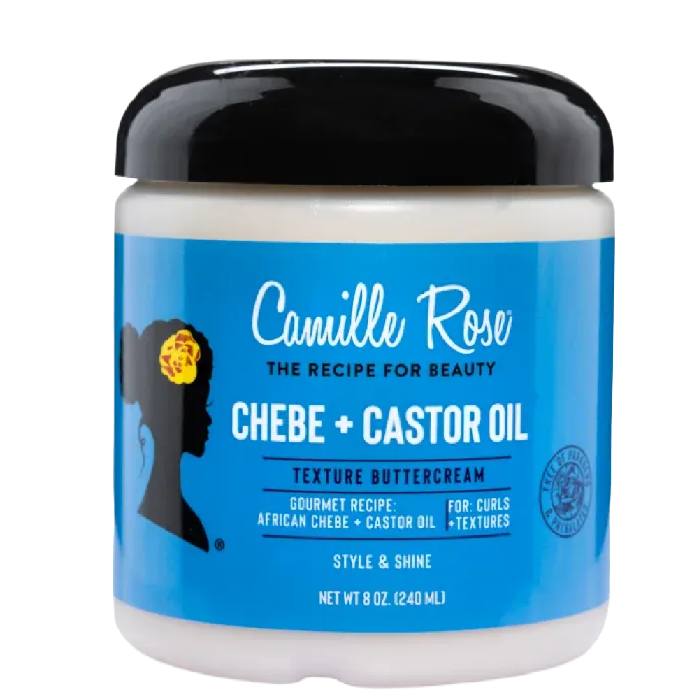 Camille Rose Black Castor Oil + Chebe Butter cream 240ml-Gel-Beauty and hair supply