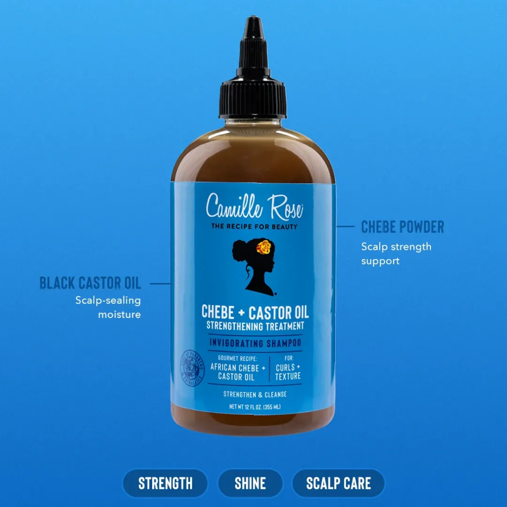 Camille Rose Black Castor Oil + Chebe Cleanse 355ml-Cleansing Shampoo-Beauty and hair supply