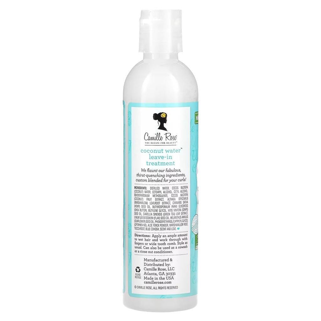 Camille Rose Coconut Water Leave-In Treatment 240ml-Leave-in Conditioner-Beauty and hair supply