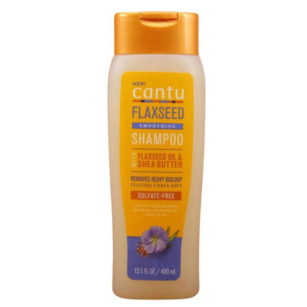 Cantu Flaxseed Smoothing Shampoo 400ml-Moisturizing Shampoo-Beauty and hair supply