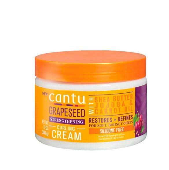 Cantu Grapeseed Strengthening Curling Cream 340g-Hair Cream-Beauty and hair supply