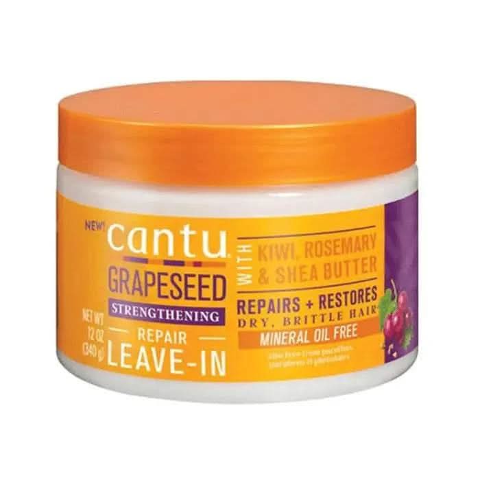 Cantu Grapseed Strengtheninh Leave-In Conditioning Repair Cream 340g-Leave In Conditioner-Beauty and hair supply