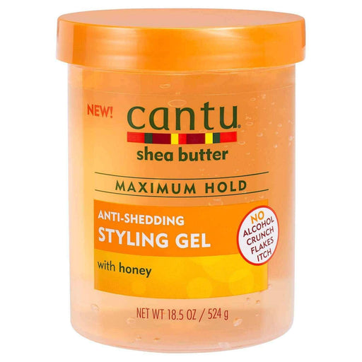 Cantu Maximum Hold Anti-Shedding Styling Honey Gel 534g - Beauty and Hair Supply