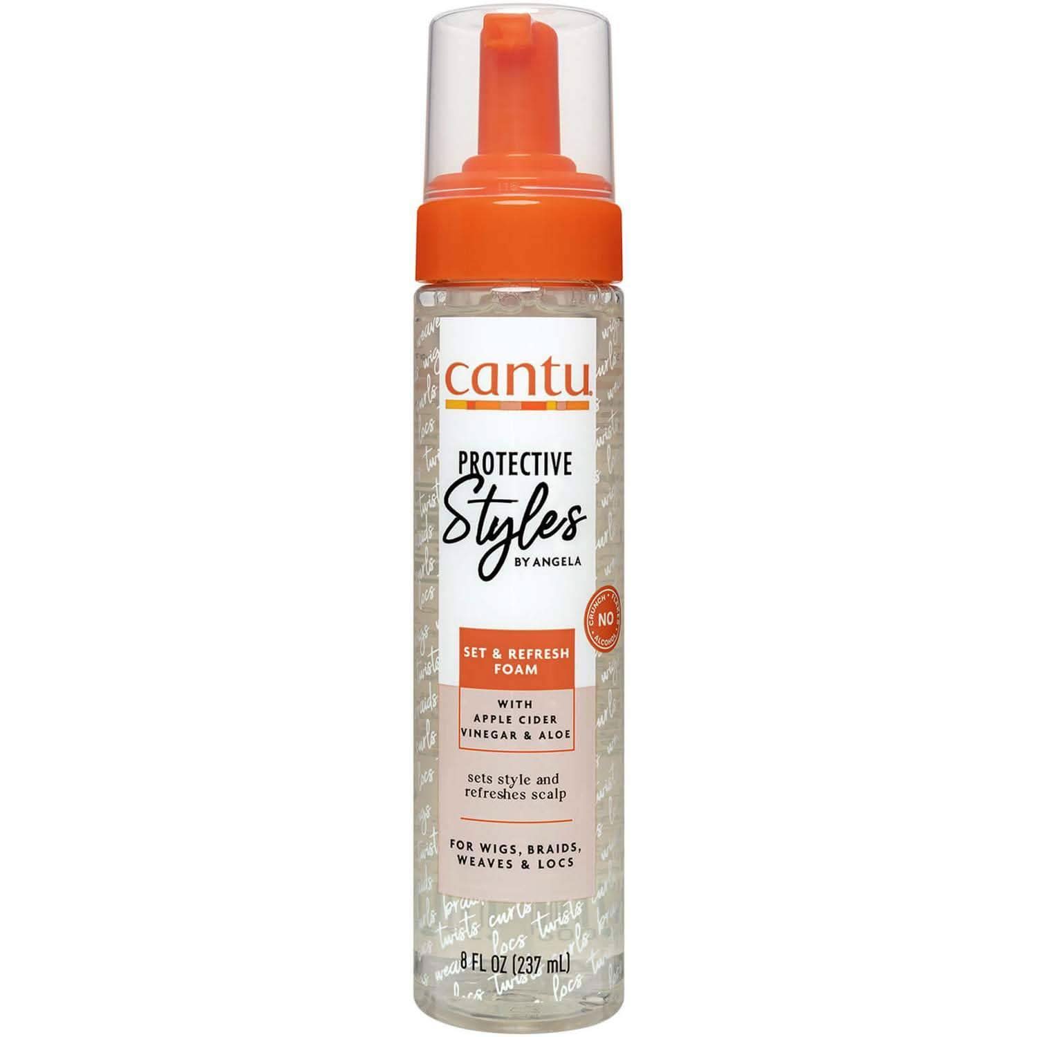 Cantu Protective Styles by Angela Set &amp; Refresh Foam 237ml-Hair Foam-Beauty and hair supply