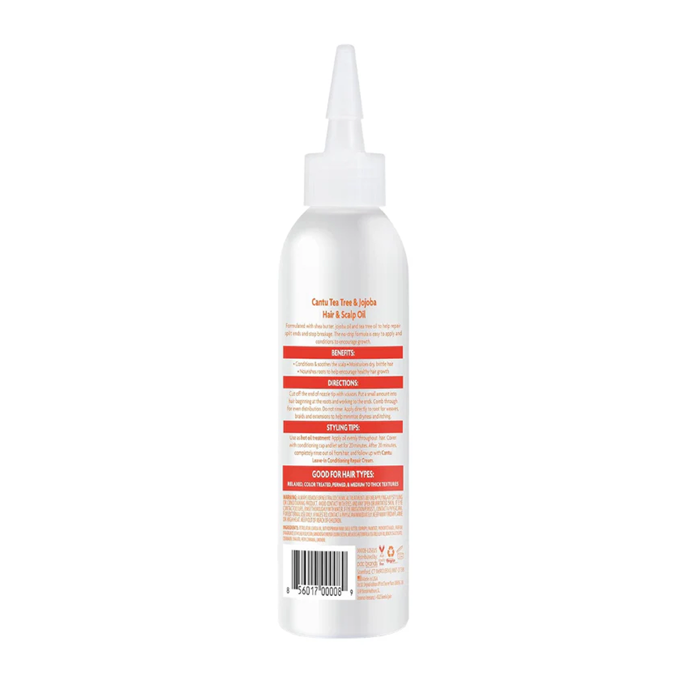 Cantu Tea Tree &amp; Jojoba Hair &amp; Scalp Oil 6oz-All-Beauty and hair supply