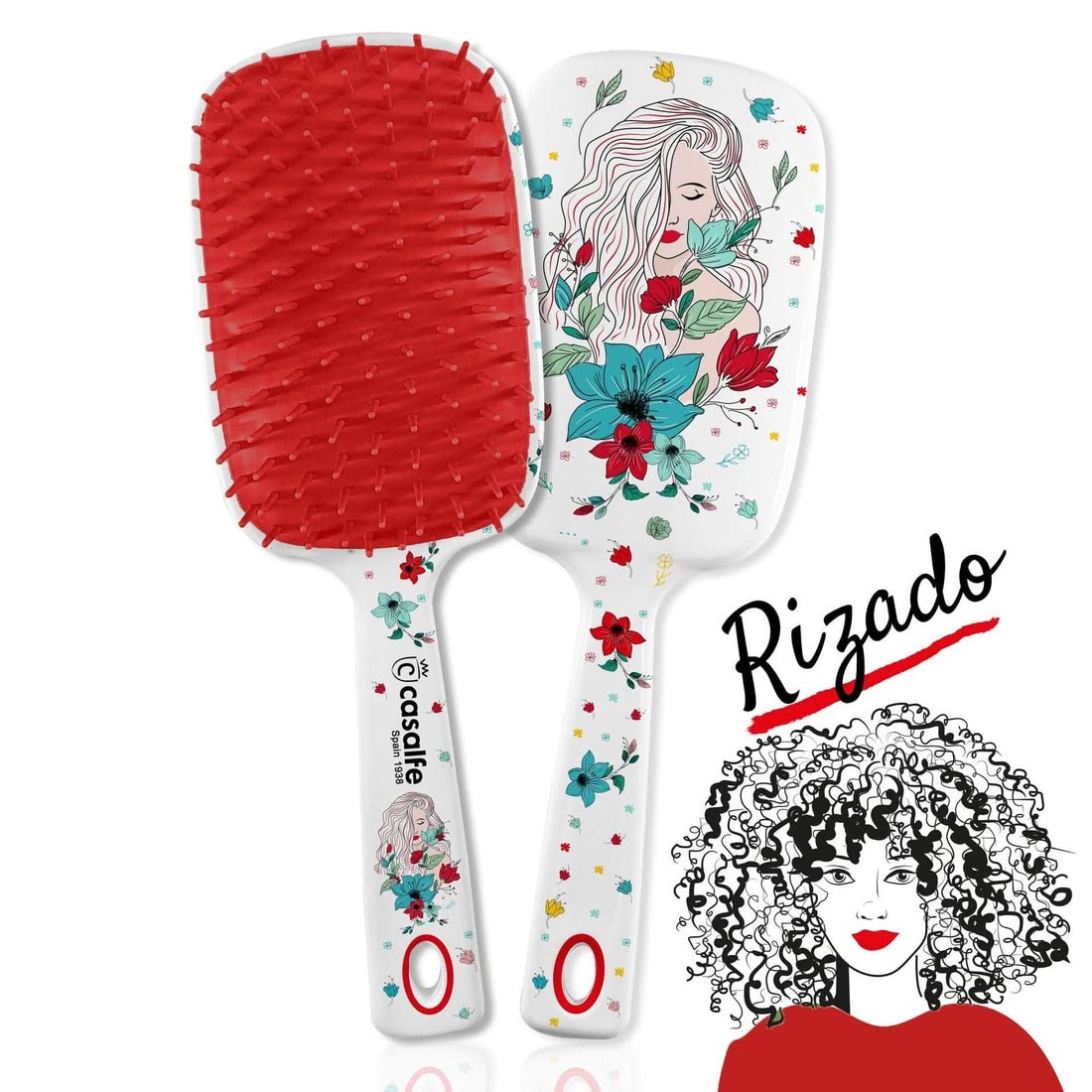 Casalfe Ella XL Brush detangles without pulling curly and/or unruly hair-Detangling Brush-Beauty and hair supply