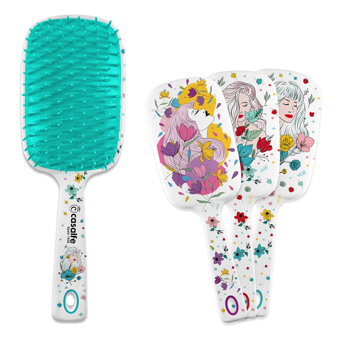Casalfe Ella XL Brush detangles without pulling curly and/or unruly hair-Detangling Brush-Beauty and hair supply