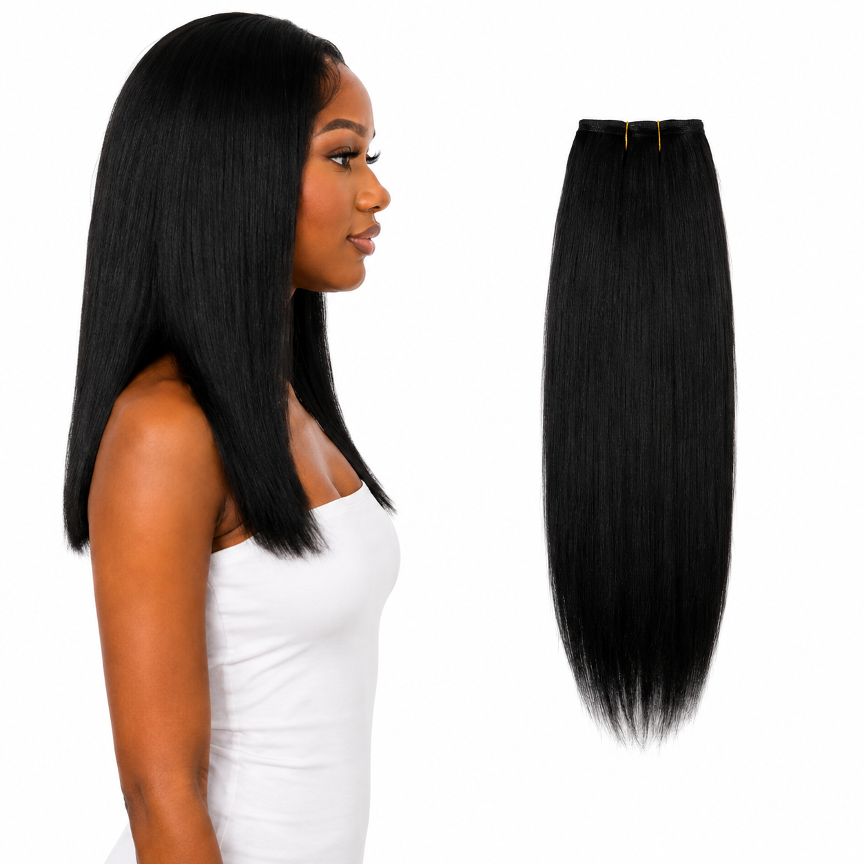 Ei Luxury 100% Human Hair 7 Pcs Clip-in Extensions 16"