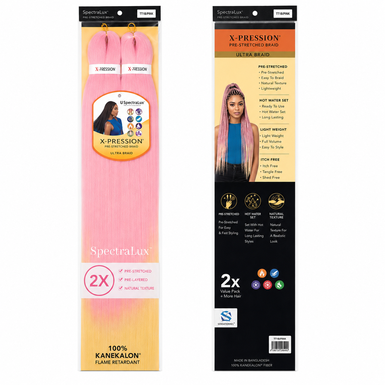 Kuknus Braids 2x Value Pack Pre-Stretched 26"