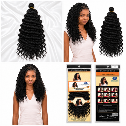 Kuknus Baby Deep Twist Bulk Synthetic Braiding Hair