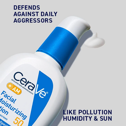 Cerave Facial Moisturizer with SPF 50 for Dry Skin 52ml-Sunscreen-Beauty and hair supply
