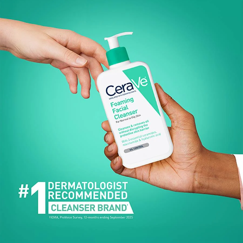 Cerave Foaming Cleanser For Normal To Oily Skin 473ml-Foam Cleanser-Beauty and hair supply