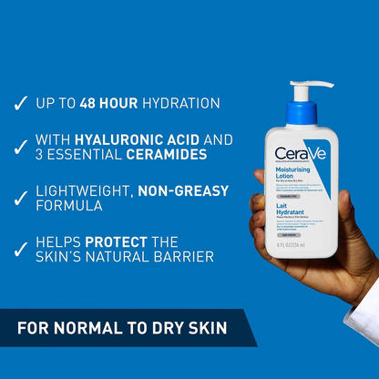 Cerave Moisturising Lotion For Dry And Very Dry Skin 236ml-Collagen Glow Moisturizer-Beauty and hair supply