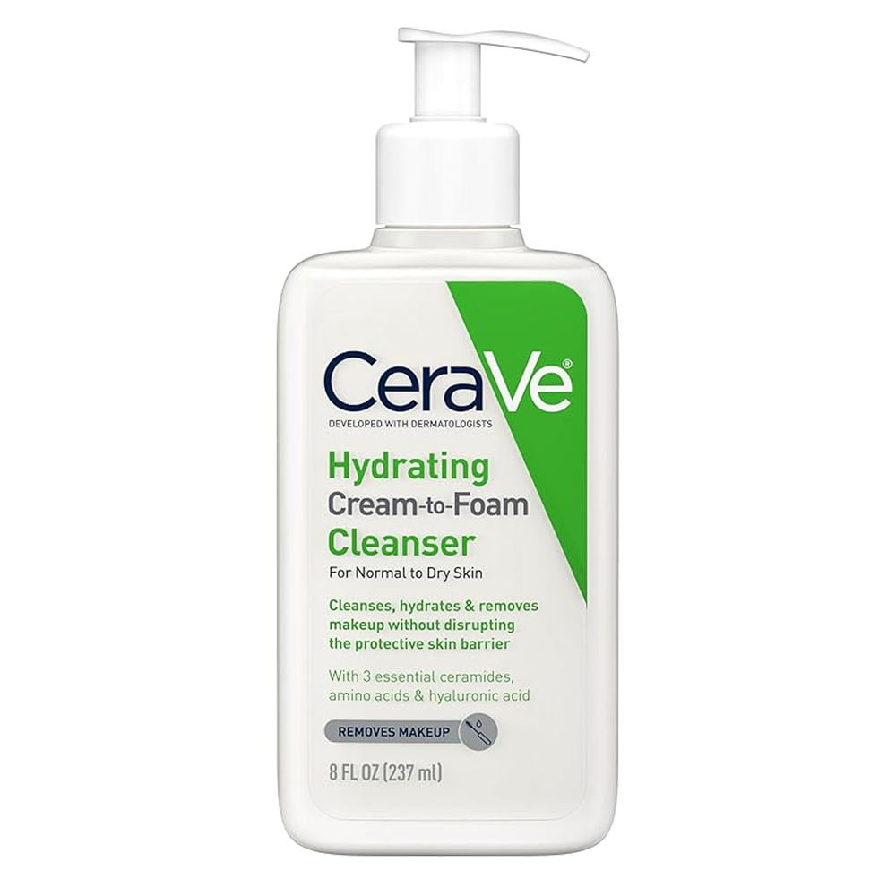 Cerave Moisturizing Cleansing Foam For Normal And Dry Skin 236ml-Foam Cleanser-Beauty and hair supply
