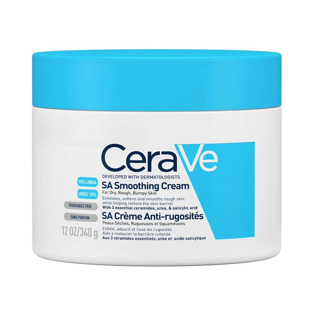 Cerave Sa Smoothing Cream Anti-Roughness 340g-Exfoliating Moisturizer-Beauty and hair supply
