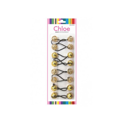 Chloe Ponytail Beads Goud & Glitter - Beauty and Hair Supply