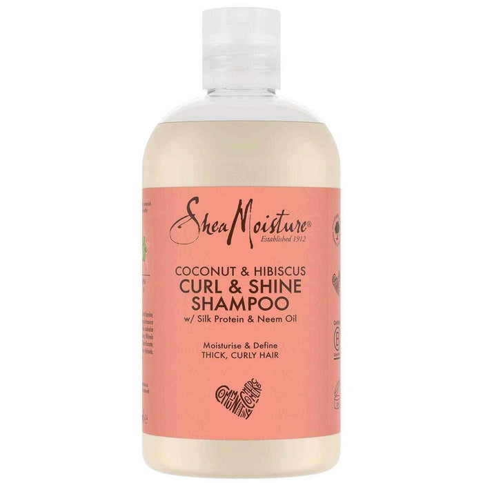 Coconut & Hibiscus Curl & Shine Champú Shea Moisture - Beauty And Hair Supply