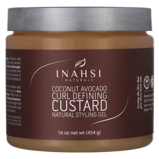 Coconut Avocado Curl Defining Custard Inahsi Naturals - Beauty And Hair Supply