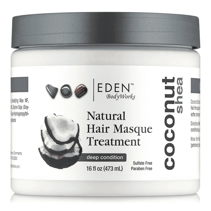 Coconut Shea Natural Hair Masque Treatment Eden Bodyworks 473ml - Beauty and Hair Supply