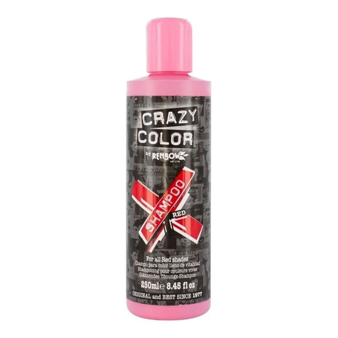 Crazy Color Shampoo Red 250ml-Toning Shampoo-Beauty and hair supply