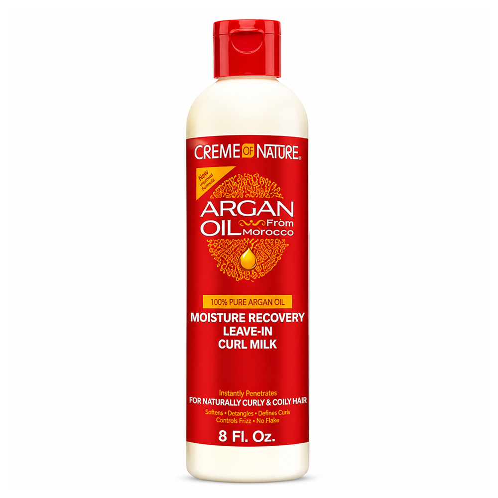 Creme of Nature Argan Oil Moisture Recovery Leave-in Curl Milk 8oz-All-Beauty and hair supply