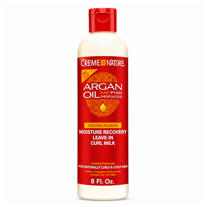 Creme of Nature Argan Oil Moisture Recovery Leave-in Curl Milk 8oz-All-Beauty and hair supply