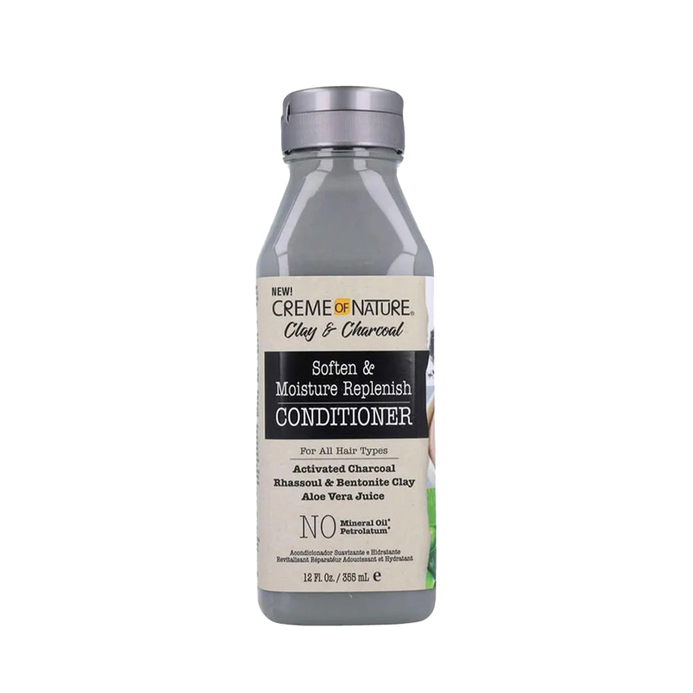 Creme of Nature Clay &amp; Charcoal Soften &amp; Moisture Replenish Shampoo 355ml-Detox Shampoo-Beauty and hair supply