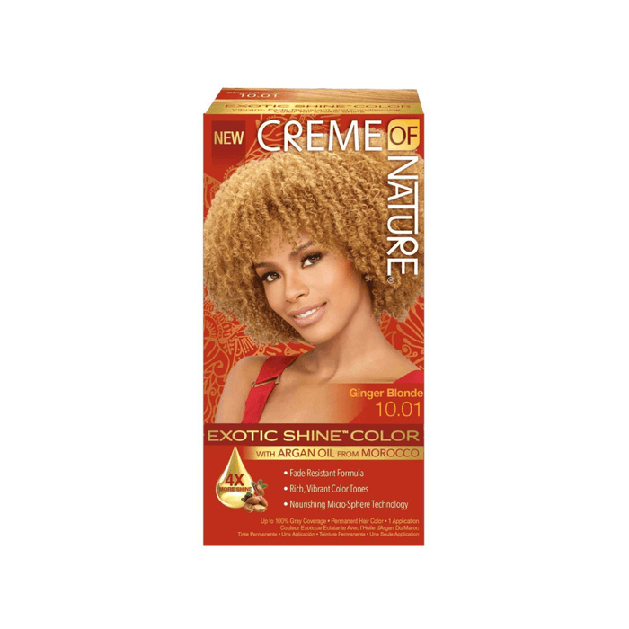 Creme of Nature Exotic Shine Color with Argan Oil #10.01-Ginger Blonde - Beauty and Hair Supply