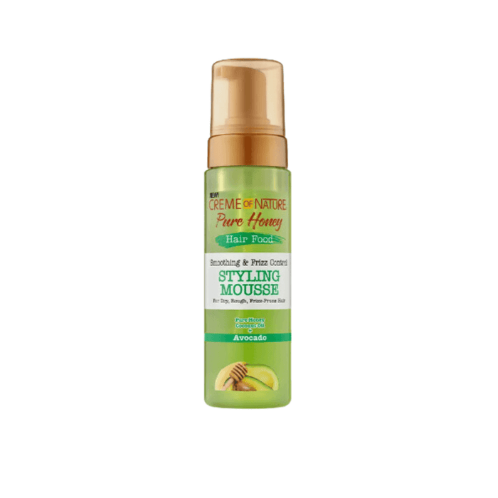 Creme of Nature Pure Honey Hair Food Avocado Styling Mousse 207ml - Beauty and Hair Supply