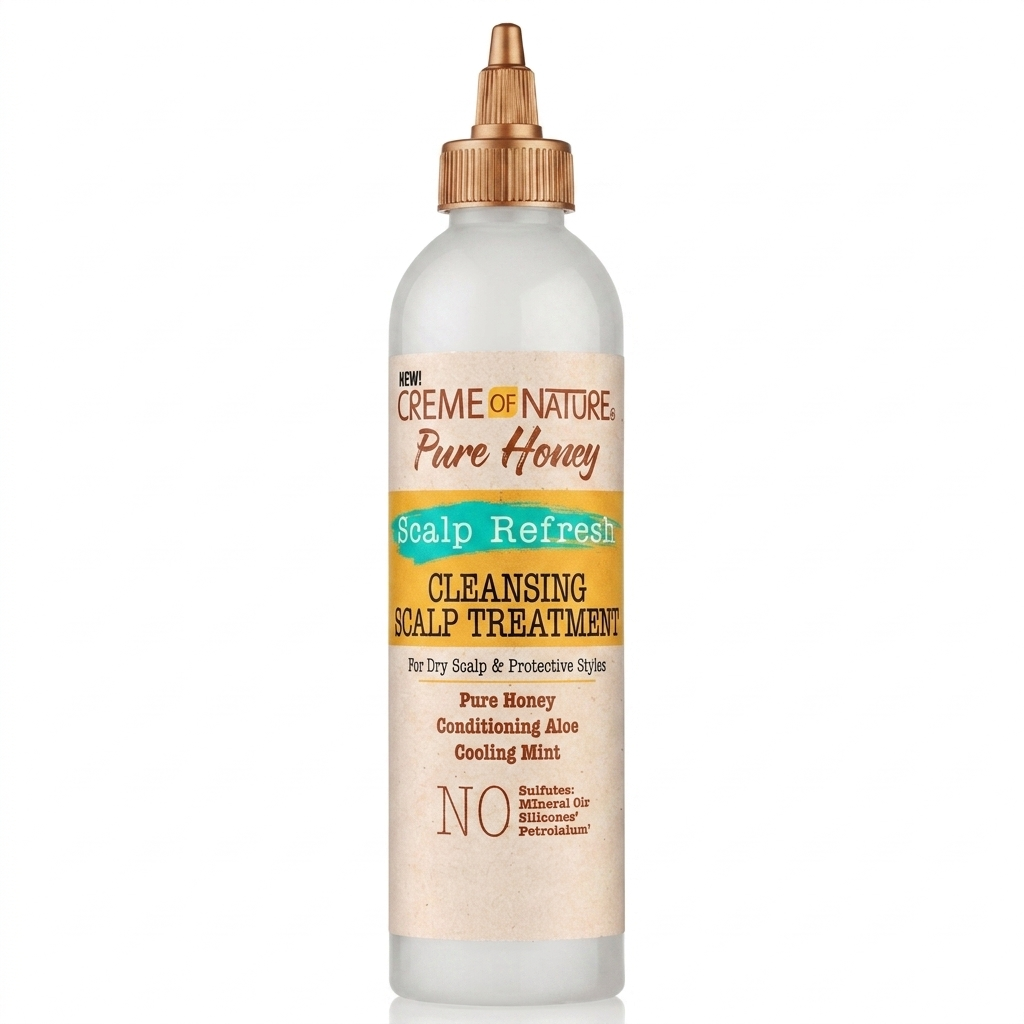 Creme of Nature Pure Honey Scalp Refresh Cleansing Treatment 8oz-All-Beauty and hair supply