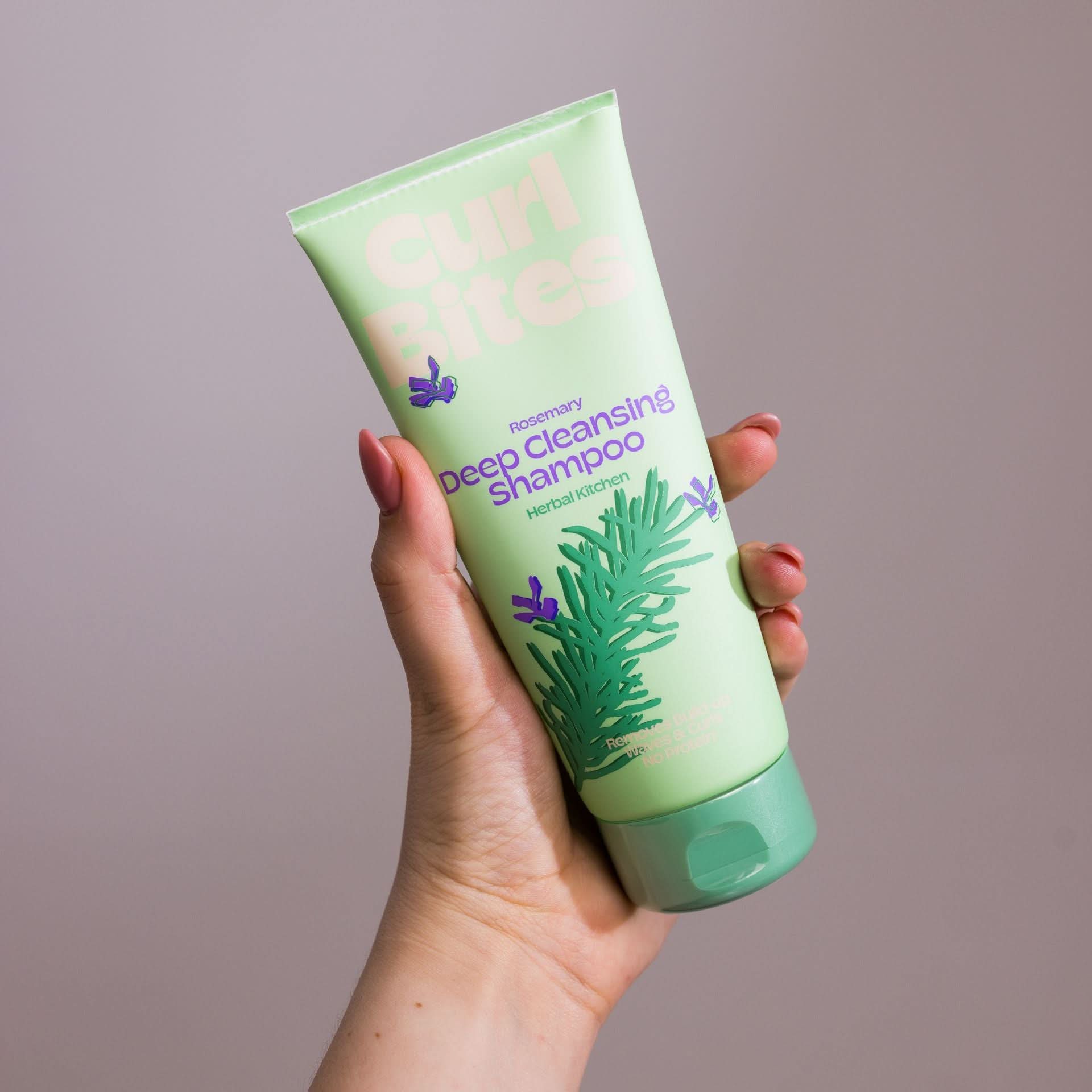Curl Bites Rosemary Deep Cleansing Shampoo 200ml-Clarifying Shampoo-Beauty and hair supply