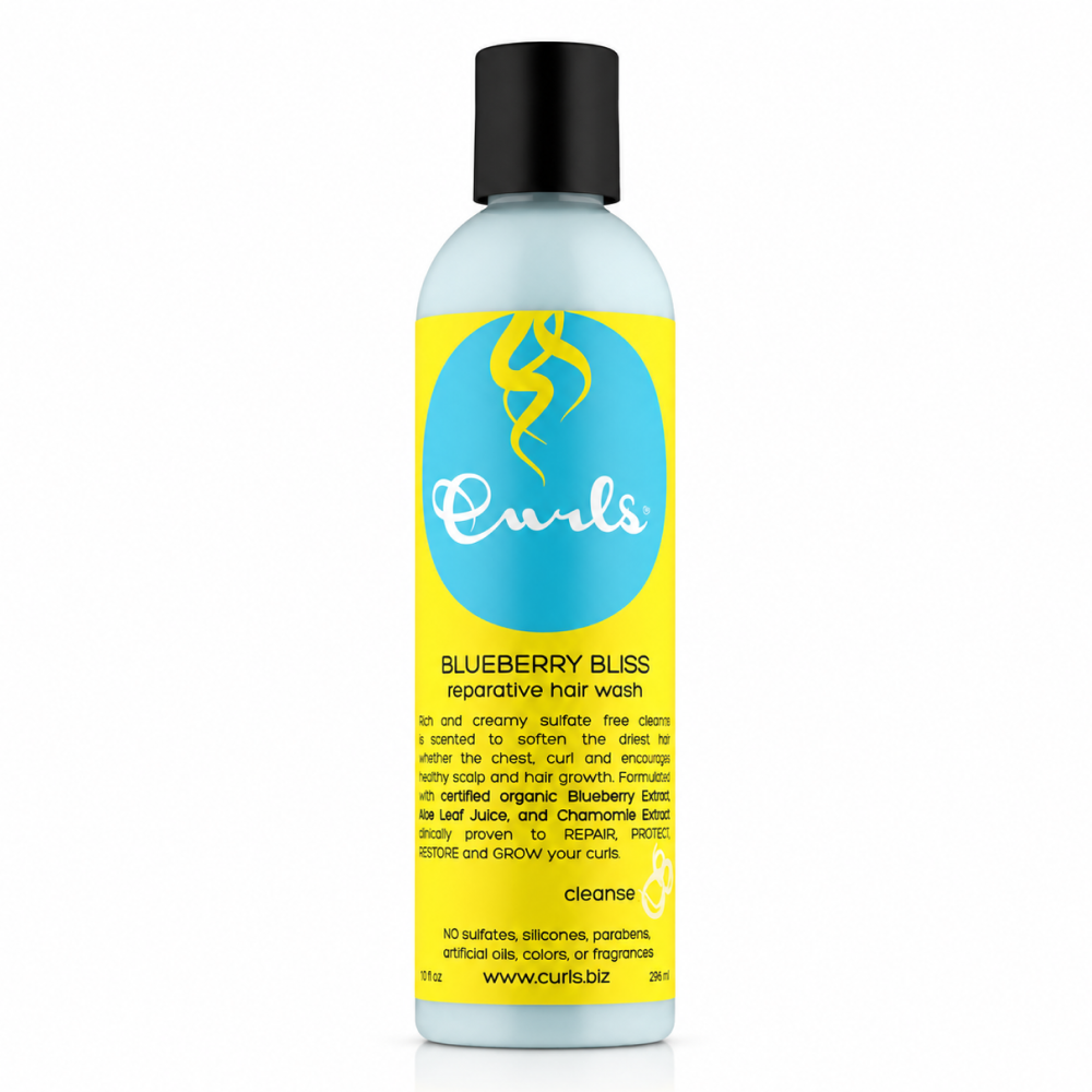 Curls Blueberry Bliss Reparative Hair Wash 236ml-Moisturizing Shampoo-Beauty and hair supply