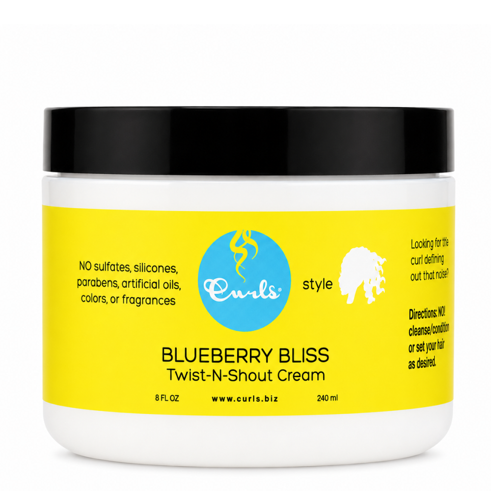 Curls Blueberry Bliss Twist N Shout Cream 240ml-Twist &amp; Braid Cream-Beauty and hair supply