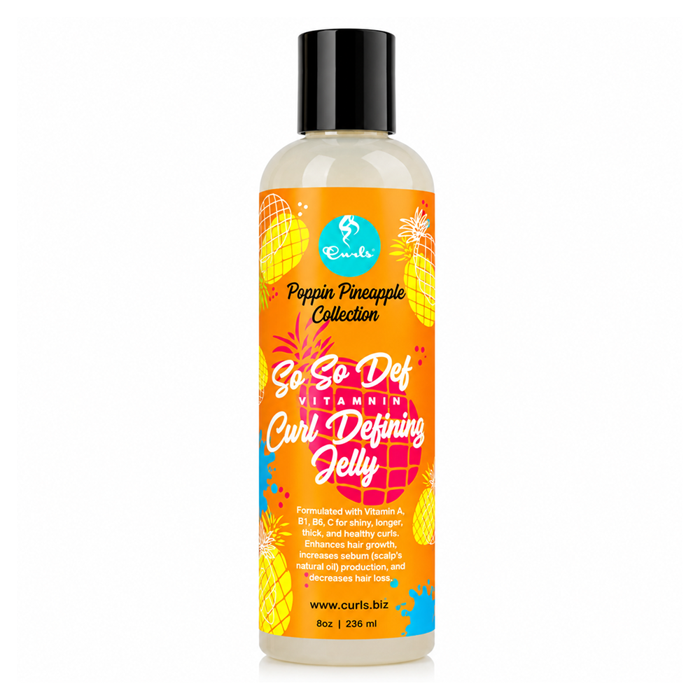 Curls Poppin Pineapple So So Def Vitamin C Curl Defining Jelly 236ml-Gel-Beauty and hair supply