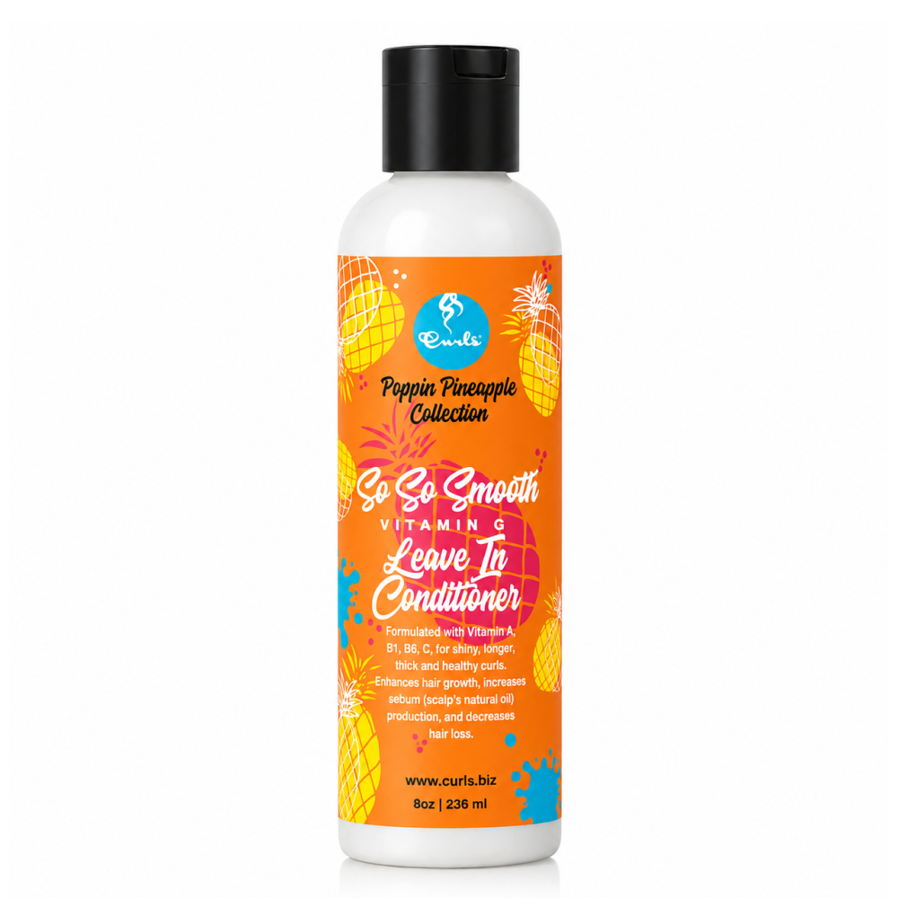 Curls Poppin Pineapple So So Smooth Vitamin C Leave In Conditioner 236ml-Leave-in Conditioner-Beauty and hair supply
