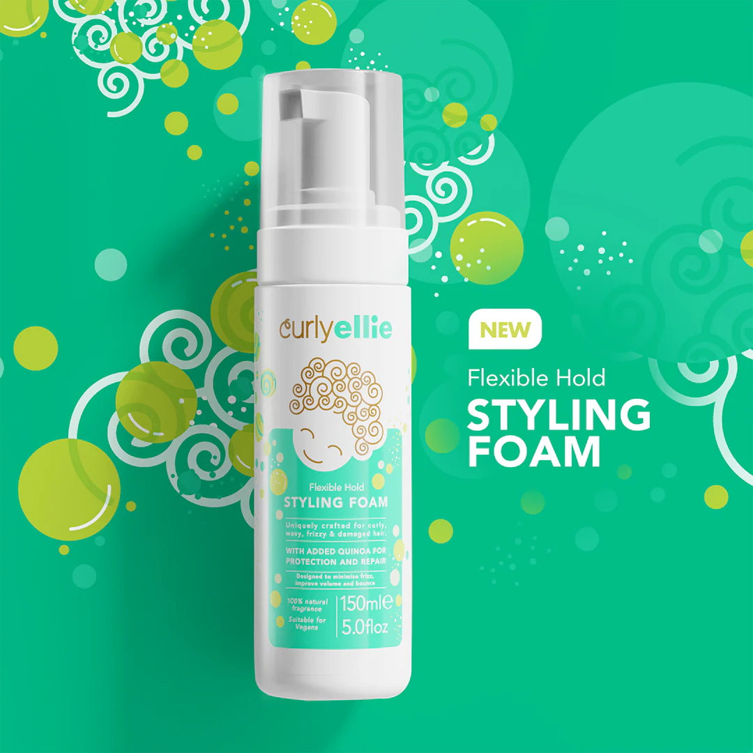 CurlyEllie Flexible Hold Styling Foam 150ml-Hair Spray-Beauty and hair supply