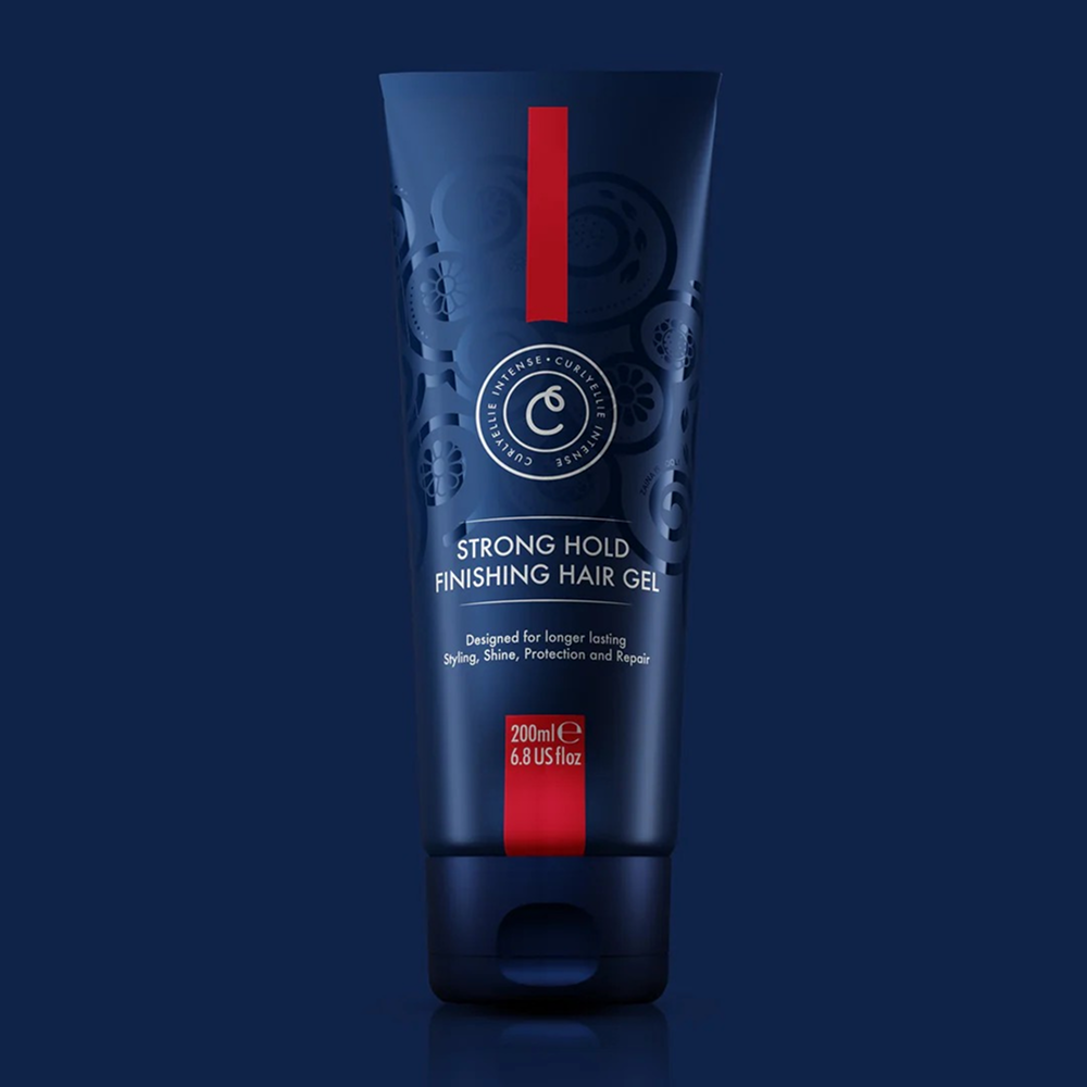 CurlyEllie Intense Strong Hold Finishing Hair Gel 200ml-Gel-Beauty and hair supply
