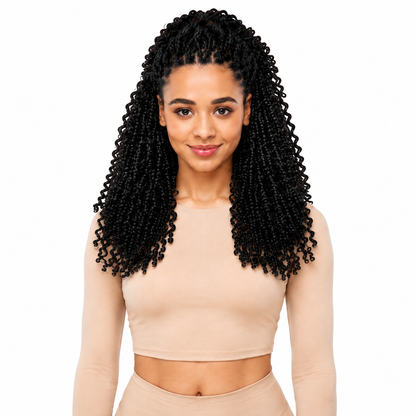 Kuknus Style Pre Streched Popp-In-Twist Bulk Synthetic Hair