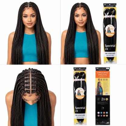 Kuknus Braids 2x Value Pack Pre-Stretched 26"