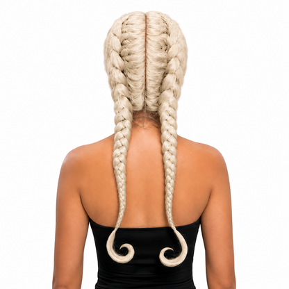 Kuknus Poonam - Synthetic Braids Lace Front Wig