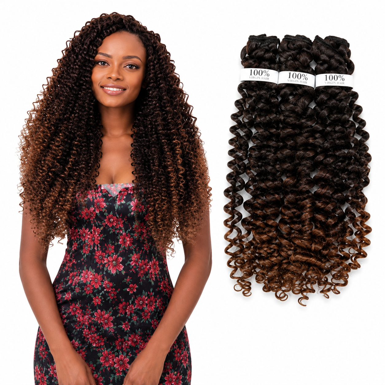 Darbro Doja 3X Shirley Curl Bulk Hair Extensions