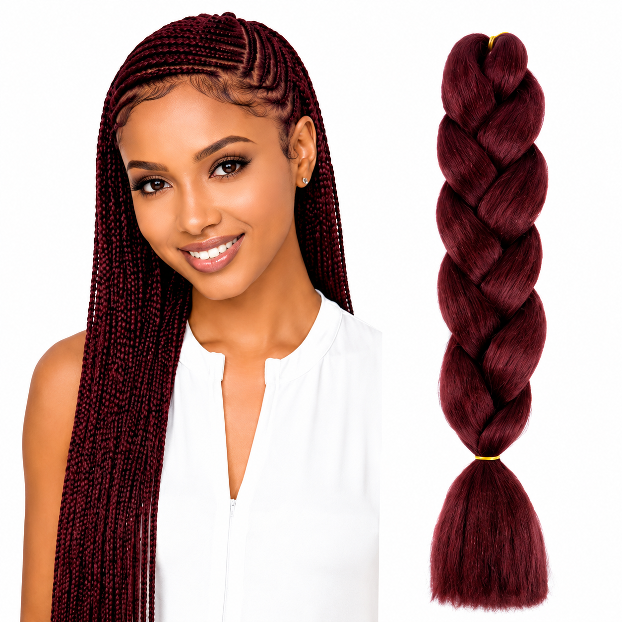 X-Pression Ultra Braids Non-Stretched Kanekalon Braiding Hair 82"